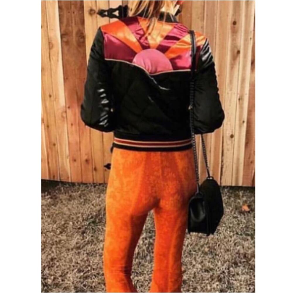 Classic Rock Couture Women's Black Rising Sun Bomber Jacket Size XS - Picture 2 of 10